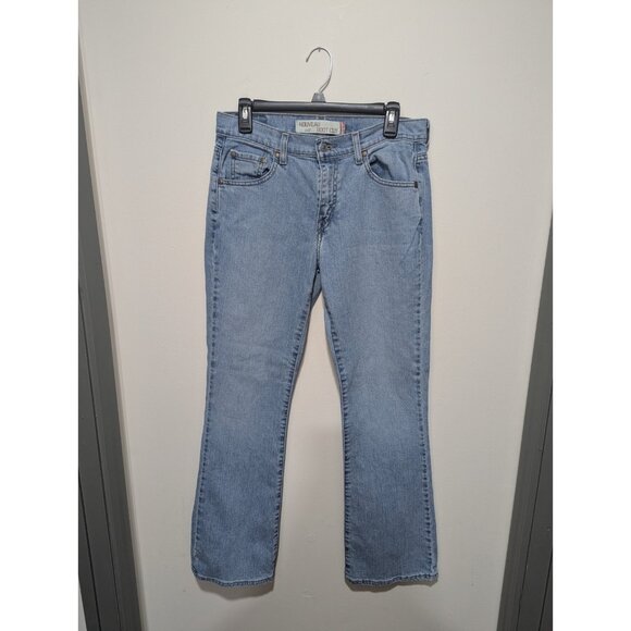 Levi's 315 Jeans Size 10M Womens Nouveau Boot Cut Mid Rise Faded Blue Denim - Picture 1 of 6